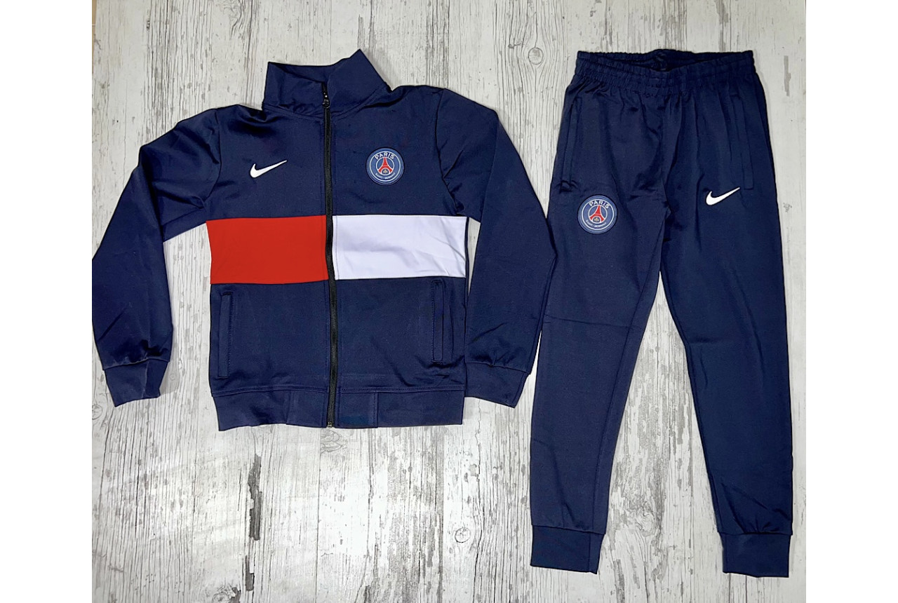 Детски футболен екип Paris Saint Germain тъмно синьо и червено 8157 Детски футболен екип Paris Saint Germain тъмно синьо и червено 8157